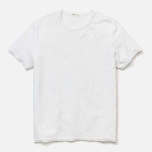 Classic WHITE Men's T-Shirt crew micro modal eco-friendly fabric short sleeve